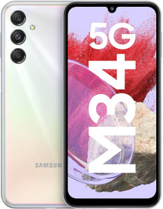 Samsung Galaxy M34 5G without charger (Prism Silver, 128 GB)