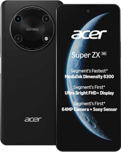 Acer Super ZX 5G (Carbon Black, 128 GB)