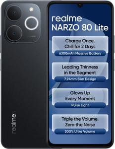 realme Narzo 80 Lite 4G (Obsidian Black, 128 GB)