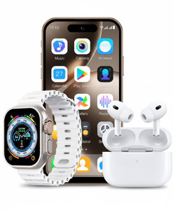 TOUCH 18 New BOLD T400 3 in 1 Combo Pack with Smartphone Smartwatch With Earbuds (Gold, 16 GB)