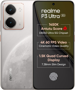 realme P3 Ultra 5G (Glowing Lunar White, 128 GB)