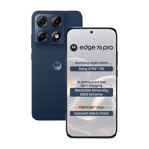 MOTOROLA edge 70 pro (Tailored Fabric - PANTONE Titan (Blue), 256 GB)