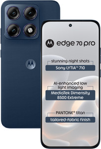 MOTOROLA edge 70 pro (Tailored Fabric - PANTONE Titan (Blue), 256 GB)