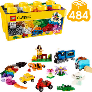 LEGO Classic Medium Creative Brick Box (484 Blocks) Model Building