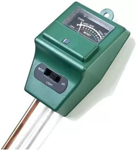 Real Instruments Soil Tester, 3-in-1 Soil Moisture, ph Meter Pinless Digital Moisture Measurer Pin-Type Analog Moisture Measurer