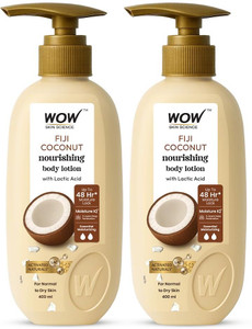 WOW SKIN SCIENCE Coconut Milk With Lactic Acid Body Lotion |Pack of 2|