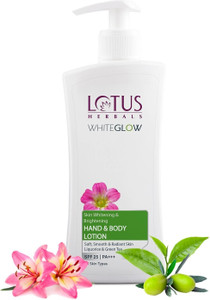 LOTUS HERBALS WhiteGlow Skin Brightening Hand and Body lotion SPF 25 PA+++
