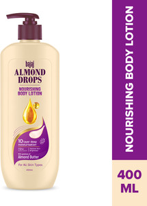 BAJAJ Almond Drops Nourishing Body Lotion with Almond Butter, 72 Hr Moisture Retention