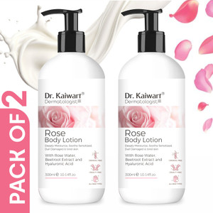 Dr. Kaiwart Rose Body Lotion For Deep Hydration - Pack of 2