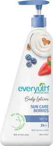 Everyuth Naturals Body Lotion with Sun Care BerriesSPF 15 24 hr Moisturization Non-sticky