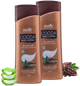 Multani Naturals Cocoa Butter & Aloevera Body Lotion (Pack of 2) | Moisturize Skin -
