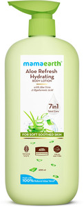 Mamaearth Aloe Refresh Hydrating Body Lotion with Aloe Vera & HA for Soft Soothed Skin