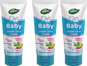 Dabur Baby Diaper Rash Cream|With goodness of natural actives-Aloe vera & Almond Oil