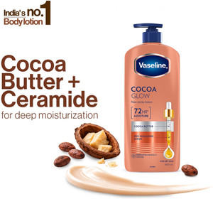 Vaseline Cocoa Glow Serum in Lotion With 100% Pure Cocoa Body Lotion For Dry Skin 600ml