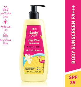Plum BodyLovin' Lily Miss Sunshine Body Lotion SPF 35 PA+++ - Brightens & Cools Skin