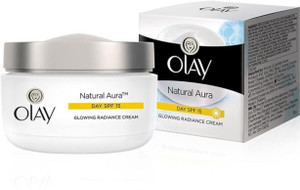 OLAY Natural Aura Day Cream with Vitamin B3, Pro B5, E and SPF 15