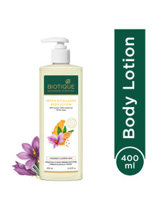BIOTIQUE Ubtan & Collagen Brightening Body Lotion | Brightening & Glow |24H Deep Moisture