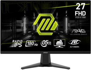 MSI 68.58 cm (27 inch) Full HD IPS Panel with Anti-Flicker Technology, 115% SRGB, AI Vision, Tilt Adjustable Flat Gaming Monitor (MAG 275F)