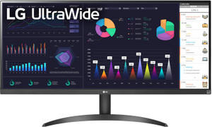 LG UltraWide 86.36 cm (34 inch) Full HD LED Backlit IPS Panel with VESA DisplayHDR 400, sRGB 99% Color Gamut, HDMI, DisplayPort, 3-Side Virtually Borderless Monitor (34WQ500-BN.ATRDCSN)