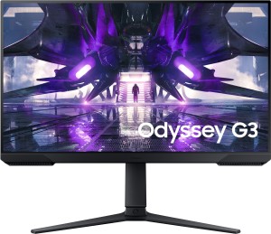 SAMSUNG Odyssey G3 27 inch Full HD VA Panel with Height Adjustable Stand, 3-Sided Borderless Display, Eye-Saver Mode Flat Gaming Monitor (LS27AG320NWXXL/LS27AG322NWXXL)
