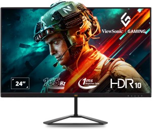 ViewSonic 24 inch Full HD IPS Panel with HDR10, 104 sRGB, Eye Care, Wall Mount, Tilt, 2 x HDMI, 1 x Display Port, Wide View Angle Gaming Monitor (VX2479-HD-PRO)