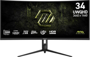 MSI 34 inch Curved UWQHD Gaming Monitor MAG 342CQRF E20 - Image 6