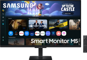 Samsung M5 Series 81.28 cm (32 inch) Full HD LED Backlit VA Panel with TV Experience, Samsung TV Plus, Speakers, Adaptive Sound, Wi-Fi, HDMI, Bluetooth,Screen Mirroring, Smart Monitor (LS32FM500EWXXL)