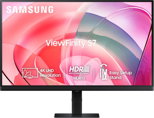 SAMSUNG ViewFinity S7 68.58 cm (27 inch) 4K Ultra HD IPS Panel with 1.07 billion colors, HDR10, Easy Setup, Multiple Ports, Eye Care Technology Monitor (LS27D700EAWXXL)