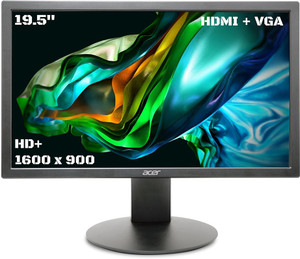 Acer 49.53 cm (19.5 inch) HD+ TN Panel with VGA, HDMI, Acer VisionCare, ENERGY STAR Certified, Tilt-able Stand, Support VESA Mount, Flicker Free, Blue Light Shield, 6 axis color adjustment Monitor (K202Q)