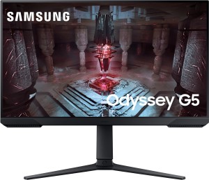 SAMSUNG Odyssey G5 27 inch UWQHD VA Panel with HDR10, Height Adjustable Stand, Flat Gaming Monitor (LS27CG510EWXXL)