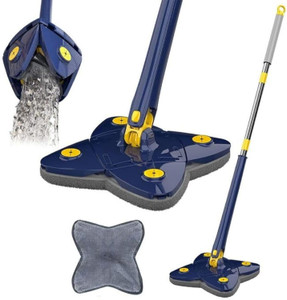 MAAUVTOR 360° Rotatable Squeeze Mop for Floor/Ceiling/Corner/Glass Household Cleaning Dust Mop