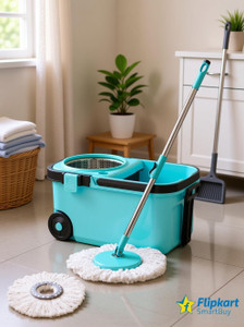 Flipkart SmartBuy 360 Degree Bucket Mop with Steel Spinner - Image 6