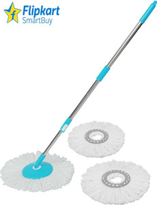 फ्लिपकार्ट स्मार्टबाय Spin Mop Stick with 3 Microfiber Refill मोप हेड और रोड