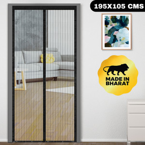 Classic Mosquito Net Polyester Adults Washable Net For Door With Magnet Self-Closing with full frame self Adhesive Hook Mosquito Net