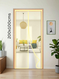 TurtleGrip Auto Closing Door Mosquito Net with Full Frame Hook & Loop Polyester Washable Adults Mosquito Net