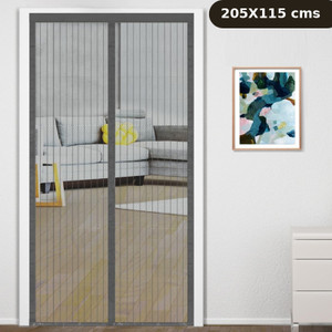 Classic Mosquito Net Net For Door With Magnet Self-Closing with full frame self Adhesive Hook Polyester Washable Adults Mosquito Net