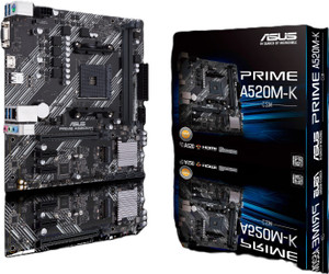 Ryzen7 3700x A520m-k DDR4 2666 16GBセット ASUS PRIME-A520M-K-CSM (Ryzen AM4) micro ATX motherboard with M.2