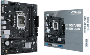 ASUS PRIME-H610M-CS-D4 LGA 1700Socket Micro-ATX Intel H610 Chipset DDR4 Motherboard for Desktop