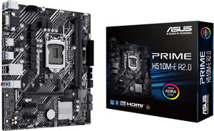ASUS PRIME-H510M-E-R2.0 LGA 1200Socket Micro-ATX Intel H510 Chipset DDR4 Motherboard for Desktop