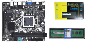 ZEBRONICS ZEB-H81M2 + 256GB SATA SSD + Starlite 8GB DDR3 RAM Combo