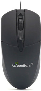 GREENBERRI GB222 Wired Ambidextrous Optical Mouse