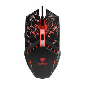 EVOFOX Spirit Wired Ergonomic Optical Gaming Mouse 7200 DPI Gaming Sensor, 6 Buttons, Huano Switches, Braided Cable with RGB at ₹299 (63% Off) – Flipkart