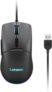 Lenovo M210 /Upto 8000 DPI, 7 Buttons, 80 gms, 3 Zone RGB Wired Wired Ambidextrous Optical  Gaming Mouse