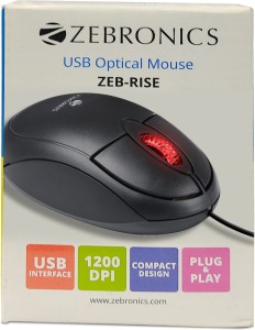 ZEBRONICS ZEB-RISE Wired Optical Mouse