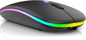 AltiCare LED Wireless Mouse, Rechargeable Slim Silent Mouse 2.4G Portable Mobile Optical Office Mouse Wireless Optical  Gaming Mouse  with Bluetooth