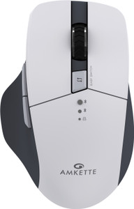 AMKETTE Hush Pro Epic M Rechargeable Multi-Device Wireless Ambidextrous Optical Mouse  with Bluetooth