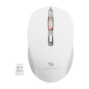 ZEBRONICS Jaguar Ambidextrous Optical Mouse High Precision, 4 Buttons, Plug & Play