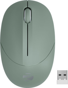 ZEBRONICS Zeb PANTHER (GREEN) Ambidextrous Optical Mouse 1600DPI, Silent Ergonomic, Power Saving Precision