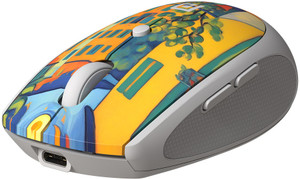 Portronics Toad III Plus Wireless, Bluetooth + 2.4 GHz, Rechargeable, 6 Buttons, Wireless Ambidextrous Optical Mouse  with Bluetooth