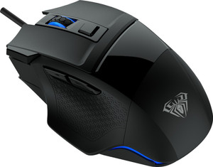 Aula S12 / Ergonomic Design,4800 DPI, 7 buttons (Rapid Fire) with Software, LED Wired Ambidextrous Optical  Gaming Mouse